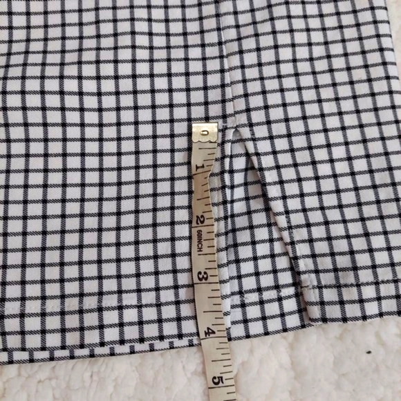 Black and white checkered pencil mini skirt. - Picture 7 of 7